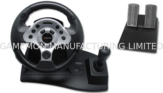 Komputer USB Video Game Steering Wheel Dan Pedal Dengan Suction CuP
