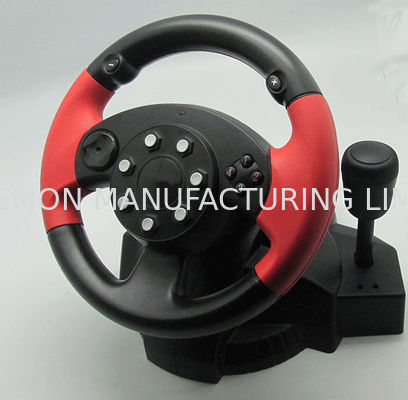 Getaran USB Kecil PC Game Racing Wheel Pc Kemudi Dan Pedal