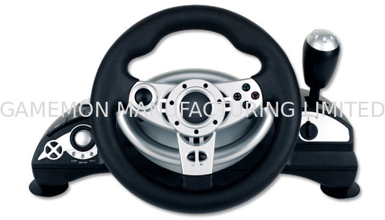 Dual Vibration Wired Large PC Game Racing Wheel Dengan Sensitivitas yang Dapat Disesuaikan
